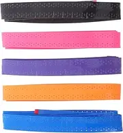 5pcs Badminton Racket Sweatband Racket Grip Tape Badminton Overgrips Tennis Overgrips Badminton Anti-Skid Tape Badminton Tape Badminton Racket Grip Cover Grip Tape