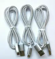 3X 6FT Micro USB Charger Fast Charging Cable Cord For Android Tablet Cell Phone