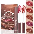 5pcs/Set Chocolate Matte Velvet Lip Glaze Lip Gloss Lip Set W1V5 Makeup Up W8X6