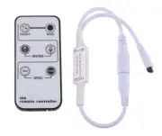 LEDMO(1 Pack) Mini Remote Control Dimmer for Single Color LED Strip/LED Ribbon/L