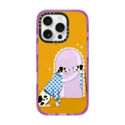 iPhone 16 Pro Impact Case MagSafe Compatible Checkered Dalmatian Great Dane Mirror