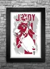 JERRY JEUDY art print/poster ALABAMA CRIMSON TIDE FREE S&H! JERSEY B2G2