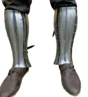 Medieval Armor Leg Knight Warriors Steel Larp Set LARP Pair Warrior SCA Guard