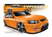 FPV BF F6 BF F6 TYPHOON OCTANE 19 A2 FRAMED PRINT (FV120)