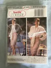 Burda 4399 Sewing Pattern NIP Sz 12 to 22 Couture Blouse and Skirt