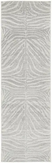 Chrome Savannah In Silver : Runner Rug