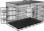 Advwin 36" Dog Cage Pet Crate Puppy Cat Foldable Metal Kennel 2 Doors with Re...