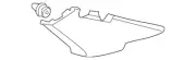 Genuine Honda Upper Quarter Trim 84181-S5P-A01ZA (for: Honda)