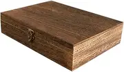 Housoutil Memory Box for Keepsakes, Wooden Storage Box Wood Decorative Storage Box with Lid