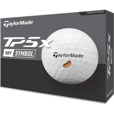 TaylorMade TP5x MySymbol Golf Balls | Hot Dog