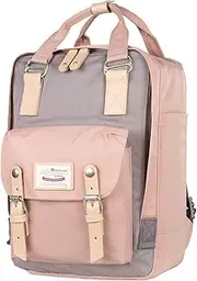 [himawari] School Waterproof Backpack 14.9" College Vintage Travel Bag for Women，14 inch Laptop for Student