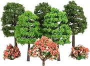 70pcs Simulation Tree Models for Boys and Girls Mini Landscape Tree Adornment Safe Plastic Realistic