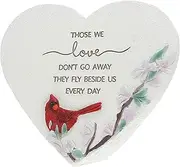 Pavilion Gift Company - Those We Love Don't Go Away They Fly Beside Us Every Day - 5.5" Cardinal Memorial Garden Stone Bereavement in Memory Memorial Loss of Loved One Calling Hours Funeral Present