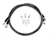 American Star Stainless Steel Dual Front Brake Lines: Kawasaki Tecate 4 +3 In.*