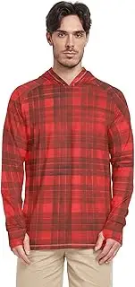 [Caihoyu] Hoodies Long Sleeve Men Sun Shirts UPF 50+ Quick Dry Rashguard For Men Clothing Hooded Shirts