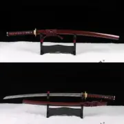 High Quality Damascus Folded Steel Japanese Samurai Sword Katana Sharp Full Tang
