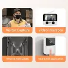 HG Video Doorbell Camera Wireless No Subscription With 4.3 Inch IPS Screen Hi 6