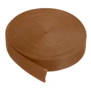Flat Nylon Webbing Strap 1 Inch 20 Yards Brown for Backpack Luggage-rack