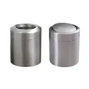 Stainless Steel Waste Bin Tabletop Recycling Trash Can Countertop Trash Bin
