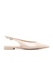 Half-heeled flat sandals 36 Nude