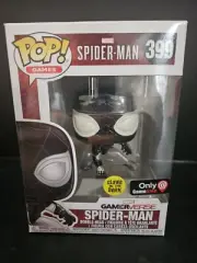 FUNKO POP! Games Marvel Spider-Man Vinyl Bobblehead #399 GameStop Exclusive GITD