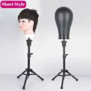 Canvas Block Mannequin Head Holder Adjustable Wig Stand Tripod For Making Wigs