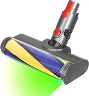 [SpareStore] LED Laser Soft Roller Clean Head For Dyson V8 V10 V11 V15, Illuminating Hidden Dust For Hard Floors