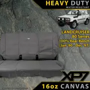 Toyota Landcruiser 80 Series - DX & Standard - XP7 Heavy-Duty Canvas 2nd Row Seat Covers - 100% Bench (Made to Order)