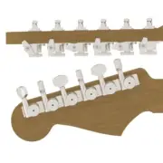 NEW Hipshot GUITAR TUNER UPGRADE KIT 6 INLINE GRIP-LOCK™ CLOSED NICKEL 6K1EL0N