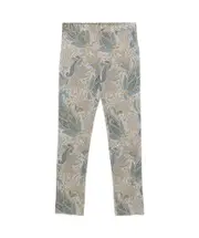 Etro Paisley Printed Pressed Crease Trousers IT46 Gray