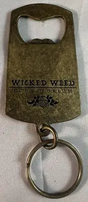 WICKED WEED BREWING FUNKATORIUM Beer Bottle Opener Keychain NEW Asheville NC