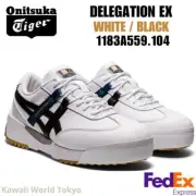 Onitsuka Tiger DELEGATION EX WHITE/BLACK 1183A559 104 UNISEX NEW!! F/S