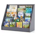 HONEY JOY 5 Tier Kids Bookshelf Magazine Book Display Storage Organiser Shelves