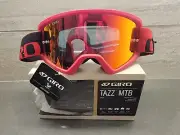 GIRO Tazz MTB Adult Goggle, NWT, Amber/Scarlet, 19-42% VLT, Clear Lens Included