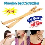 Bamboo Wooden Back Scratcher Extendable Wooden Back Itching Self Massager AU 6J