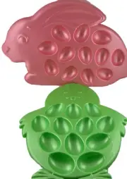 2pc Set Easter Bunny/Bird Egg Trays-New