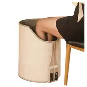 Electric Feet Heater Digital Display Folding Portable Adjustable Thermostat Foot Warmer for Home Of grey