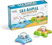 Hand2Mind Sea Animals Popper, Math Dice Game, Roller for Board Games, Kids Travel Activity, Fun Classroom Games (Set of 2)