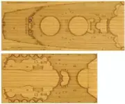 New Tamiya 1/350 Detail Up Parts No.45 Battleship Yamato Wooden Deck Sheet 12645