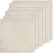 Mifrsnu 6 Pack Cheeseclothes, Unbleached Pure Cotton Muslin Clothes Soft Square Cheese Clothes for Cooking, Straining, Baking