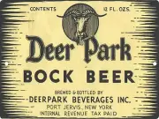 Deep Park Bock Beer Sign Metal Reproduction Signs Label Vintage Port Jervis