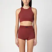 [Fear of God Essentials] Sporty burgundy honeycomb tank top L Burgundy