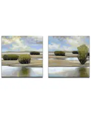 Ready2HangArt Desert Pools I/II Wrapped Canvas Wall Art Set