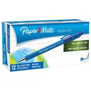 Papermate Flexgrip Retractable Ballpoint Pen Medium 1.0mm (Blue) [Box 12]