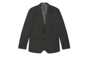 Burton Mens Essential Single-Breasted Skinny Suit Jacket (Charcoal) (40R)