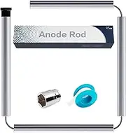 44" Aluminum Zinc Anode Rod, Eau Get Rid of Rotten Egg Smelling Flexible Water Heater Anode Rod for GE, Rheem, Reliance, Richmond, Kenmore Water Heater Including 1-1/16" Hex Socket Tool and Teflon
