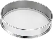 CHICAMPERA Stackable Sifter Shaker 25cm Diameter Stainless Steel Mesh Strainer Fine Holes for Sifting Herbal