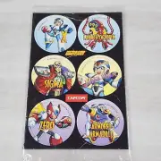 NEW SEALED MEGA MAN X - Set of 6 Pogs NINTENDO POWER Vintage 1993 Video Games