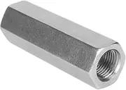 Stainless Steel Hex BSPP Female Thread One Way Air Check Valve for Water Pipe Connectio for Gas, Oil, and Water Pipe Connection (1/2”)
