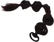 Ipetboom Wig Bubble Braid Hair Rope for Braids Hair Accessories Fake Ponytail Bubble Ponytail Hairpiece Women Hairpieces Polyester Dark Brown